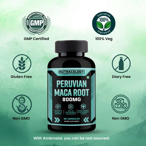 Peruvian Maca Root Extract 800Mg Capsule